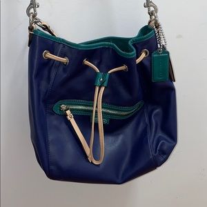 Blue and Teal Coach Purse!